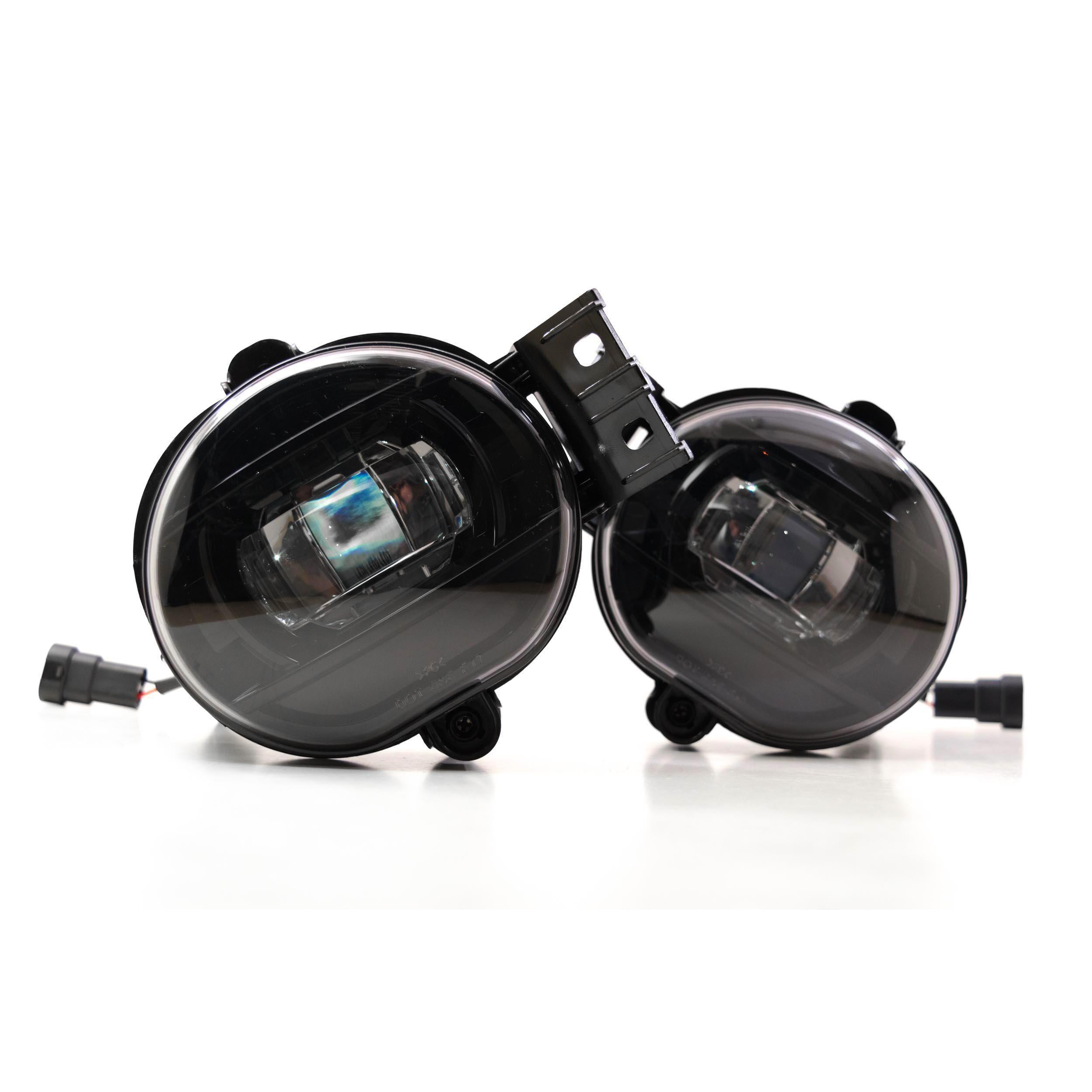 2003-2009 Cummins Oval XB LED Black Fog Lights (LF292)-Fog Lights-Morimoto-LF292-Dirty Diesel Customs