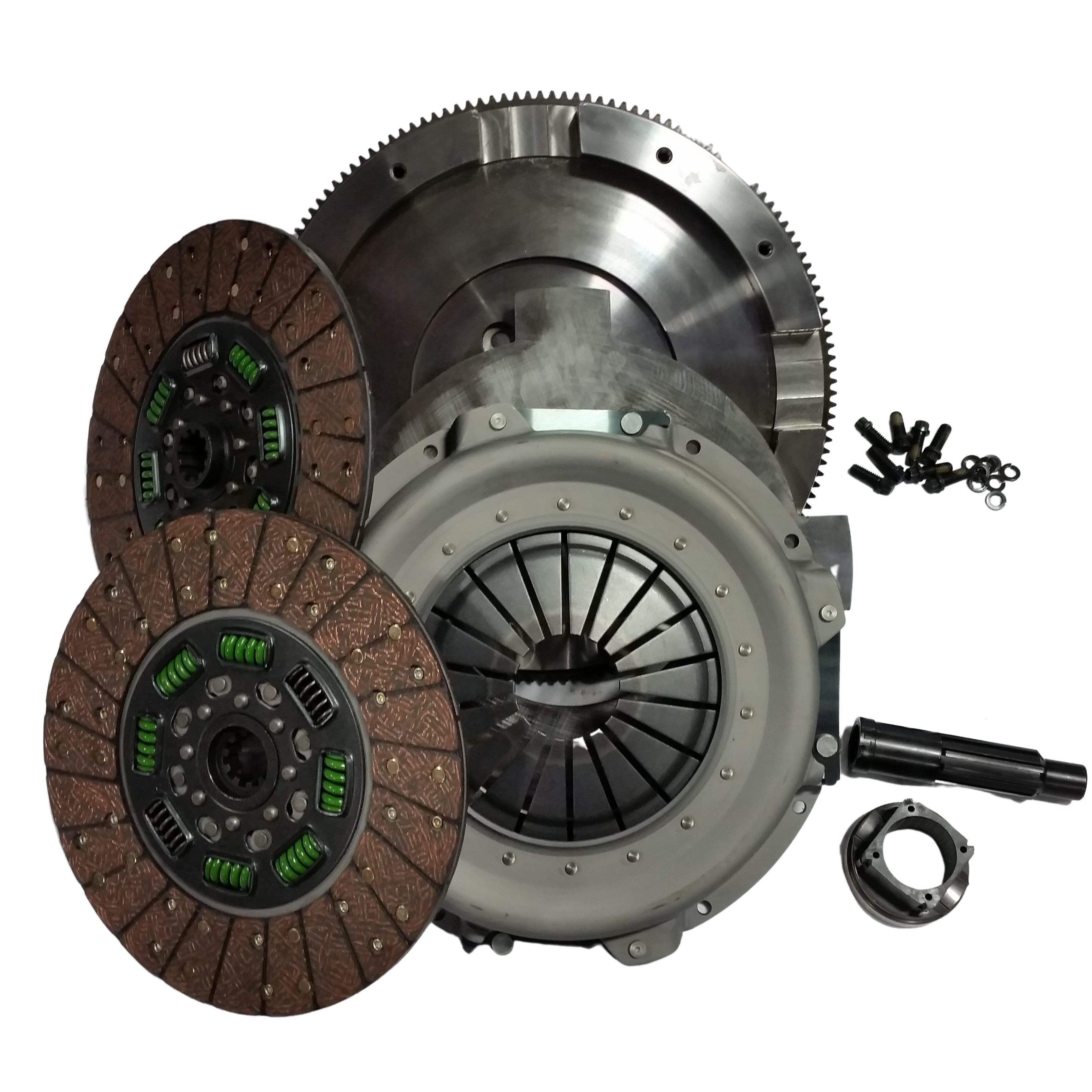 2003-2010 Powerstroke Billet Organic Dual Disc Clutch - 550HP/1100FT-LB (NMU60DDS-ORG)-Performance Clutches-Valair-Dirty Diesel Customs