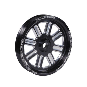 2003-2018 Cummins Dual Pump Spoke Pulley (FPE-34211-BLK-SPK)-Dual Pump Pulleys-Fleece Performance-FPE-34211-BLK-SPK-Dirty Diesel Customs