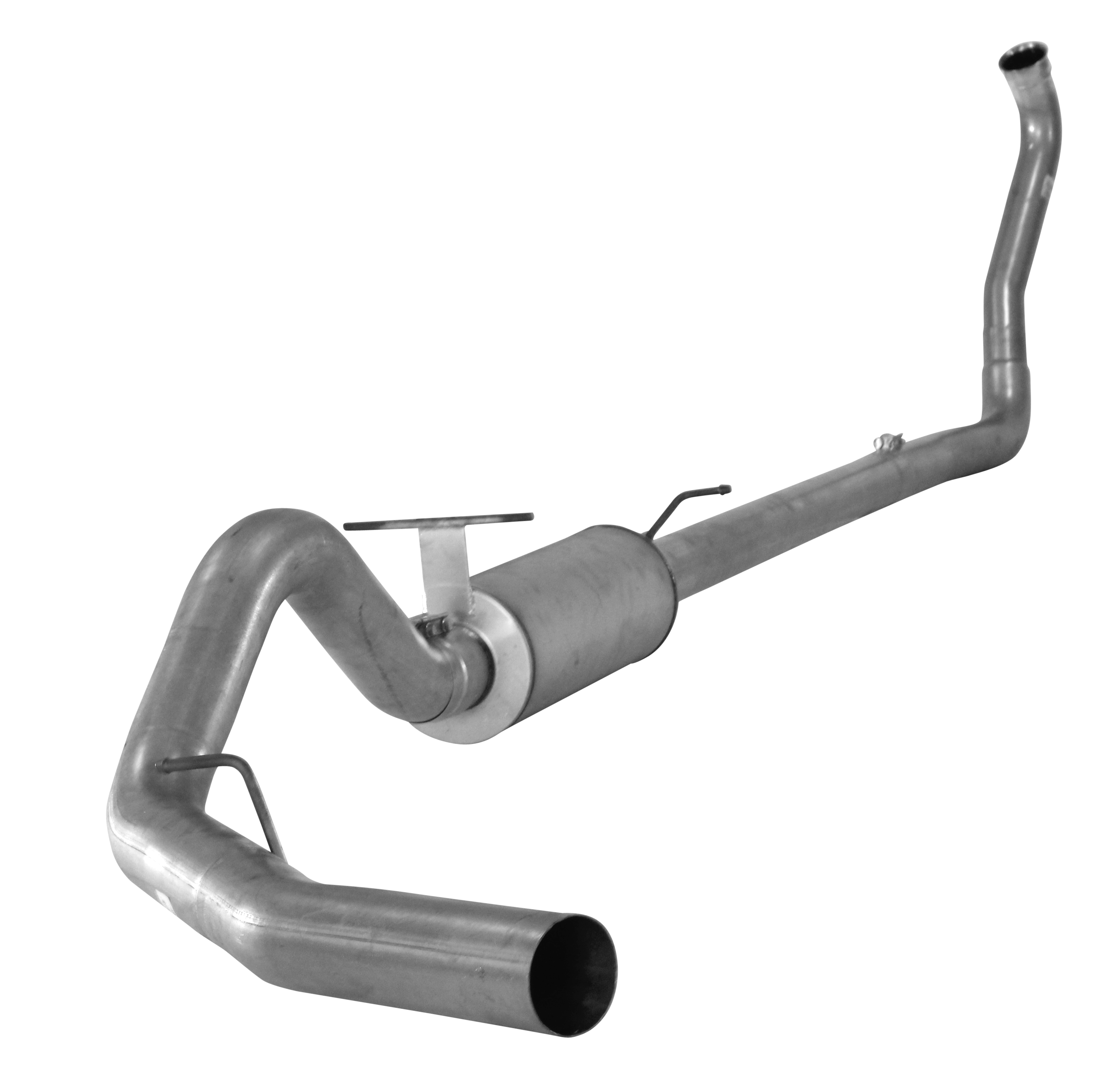 2003.5-2007 Powerstroke 4" Turbo Back Exhaust System w/ Muffler (FLO-524)-Turbo Back Exhaust System-Flo-Pro-FLO-524-Dirty Diesel Customs