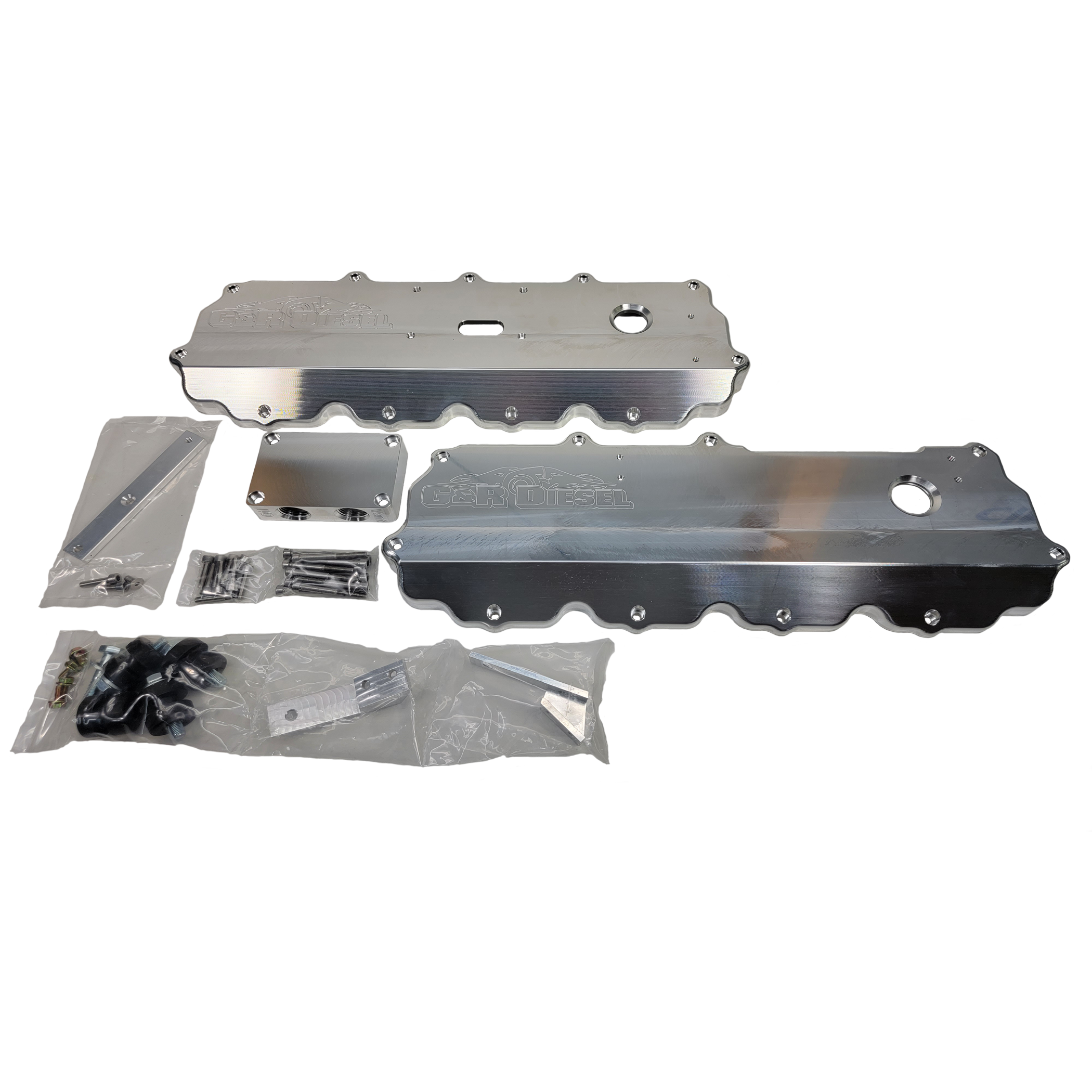 2004-2007 Powerstroke Billet Aluminium Valve Cover (GRD603007)-Valve Covers-G&R Diesel-Dirty Diesel Customs