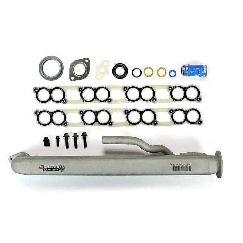 2004-2007 Powerstroke EGR Cooler w/ Install Kit (SD-EGRC-6.0-04-IK)-EGR Cooler Kit-Sinister-Dirty Diesel Customs