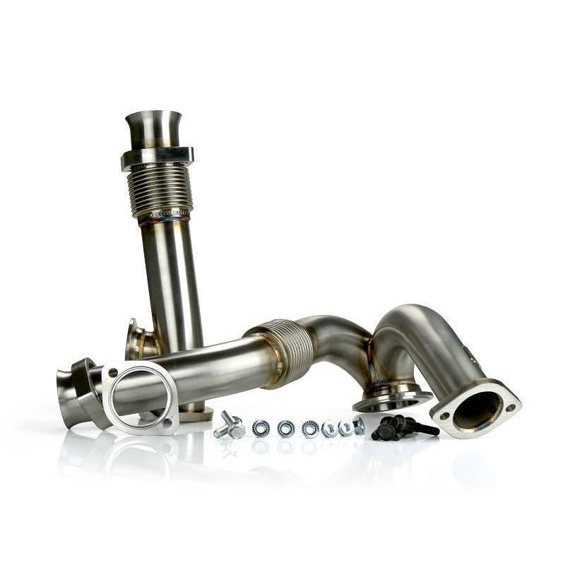 2004-2007 Powerstroke Y-Pipes w/ EGR Provision (SD-YPIPE-6.0-EGR-SC)-Y-Bridge-Sinister-Dirty Diesel Customs