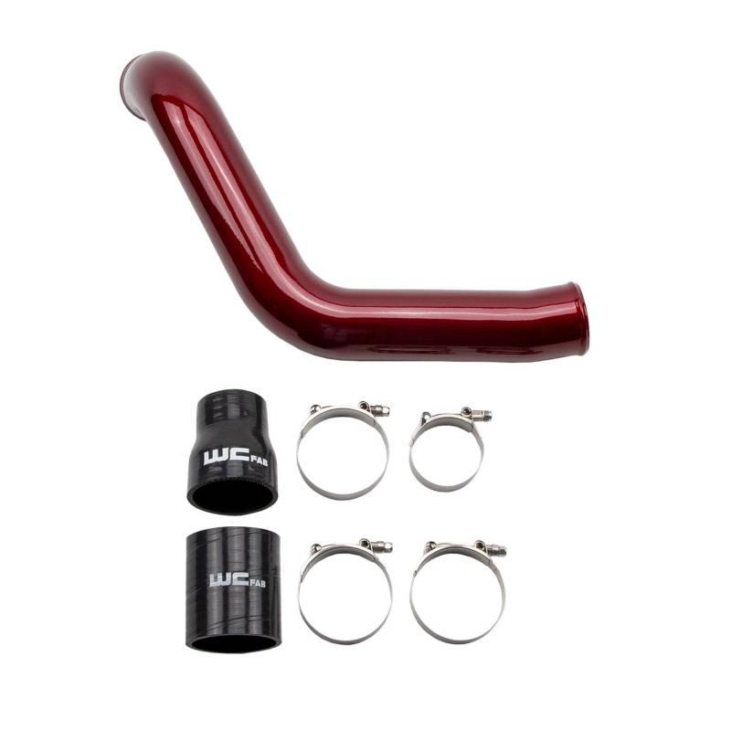 2004.5-2005 LLY Duramax 3" Passenger Cold Side Intercooler Pipe Kit (WCF100355)-Intercooler Piping-Wehrli Custom Fabrication-Dirty Diesel Customs