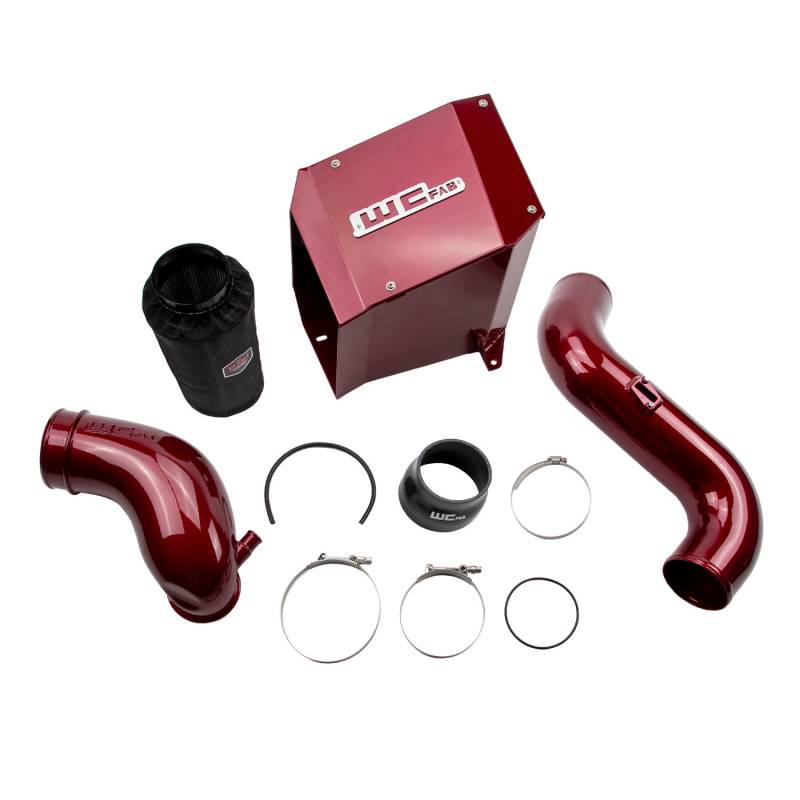 2004.5-2005 LLY Duramax 3" Passenger Cold Side Intercooler Pipe Kit (WCF100355)-Intercooler Piping-Wehrli Custom Fabrication-Dirty Diesel Customs