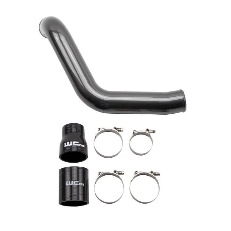 2004.5-2005 LLY Duramax 3" Passenger Cold Side Intercooler Pipe Kit (WCF100355)-Intercooler Piping-Wehrli Custom Fabrication-Dirty Diesel Customs