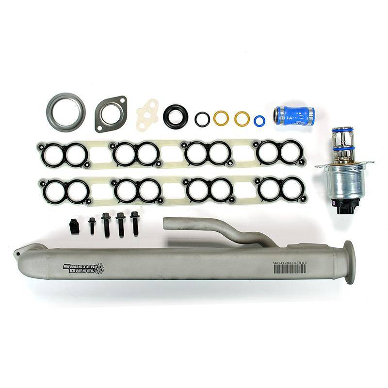 2004.5-2007 Powerstroke Full Replacement EGR Solution Kit (SD-FES-6.0-04)-EGR Cooler Kit-Sinister-Dirty Diesel Customs