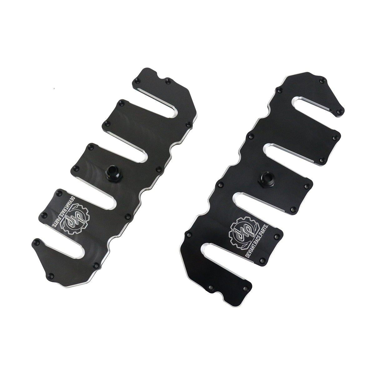 2004.5-2010 Duramax Billet valve covers black/milled (72810)-Valve Covers-Deviant Race Parts-Dirty Diesel Customs