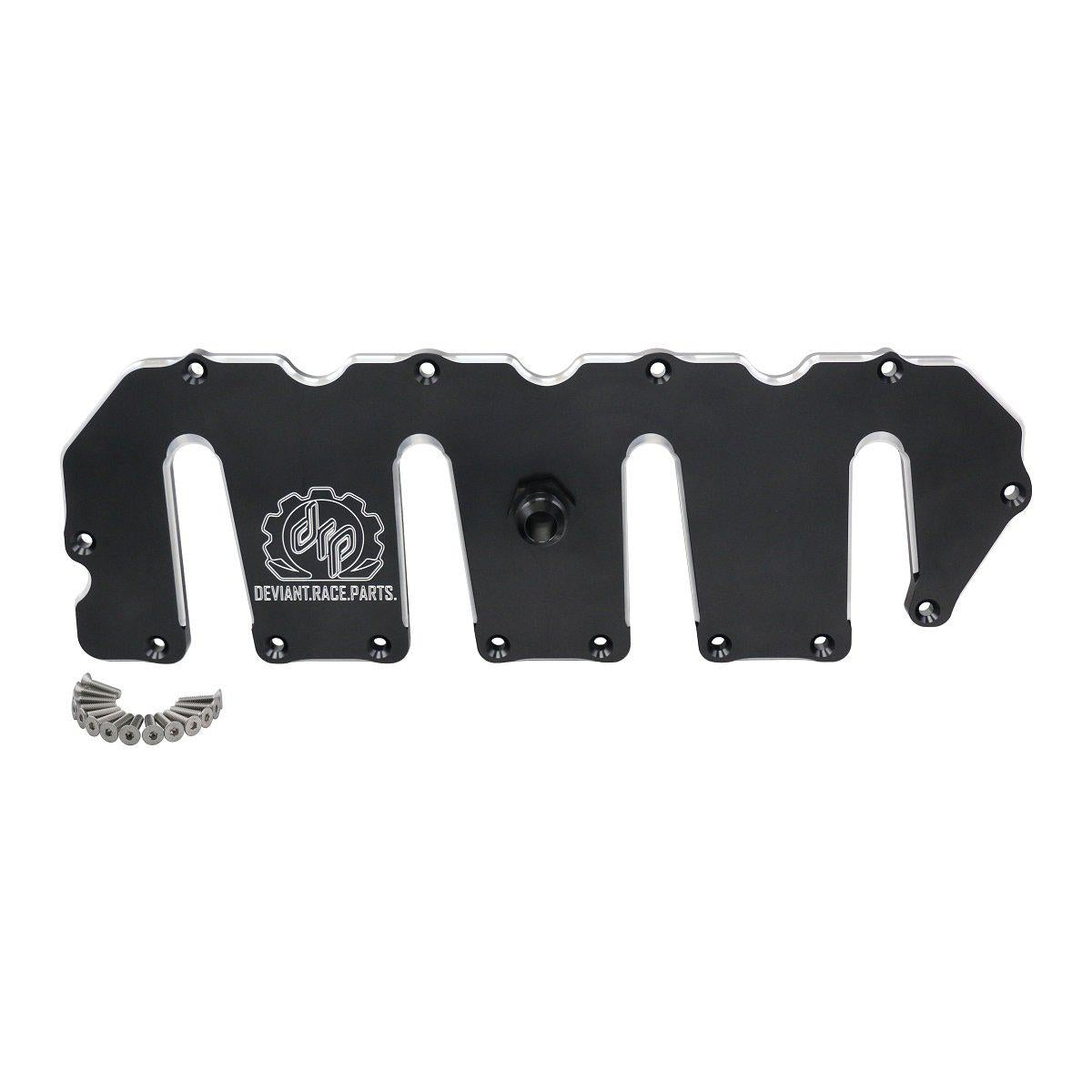 2004.5-2010 Duramax Billet valve covers black/milled (72810)-Valve Covers-Deviant Race Parts-Dirty Diesel Customs