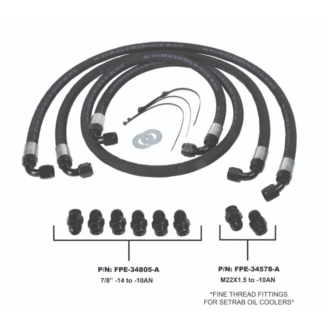 2006-2010 Duramax Allison Transmission Cooler Lines (FPE-TL-LBZ-LMM)-Transmission Cooler Lines-Fleece Performance-Dirty Diesel Customs