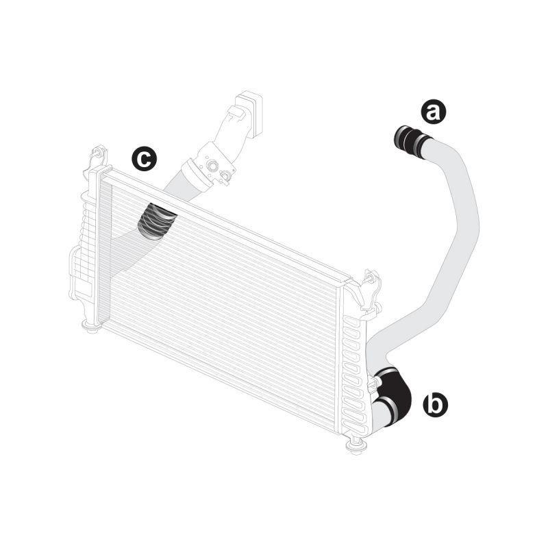 2006-2010 Duramax Silicone Hose Kit w/ S.S. Clamps (115910610)-Intercooler Hose Kit-PPE-115910610-Dirty Diesel Customs