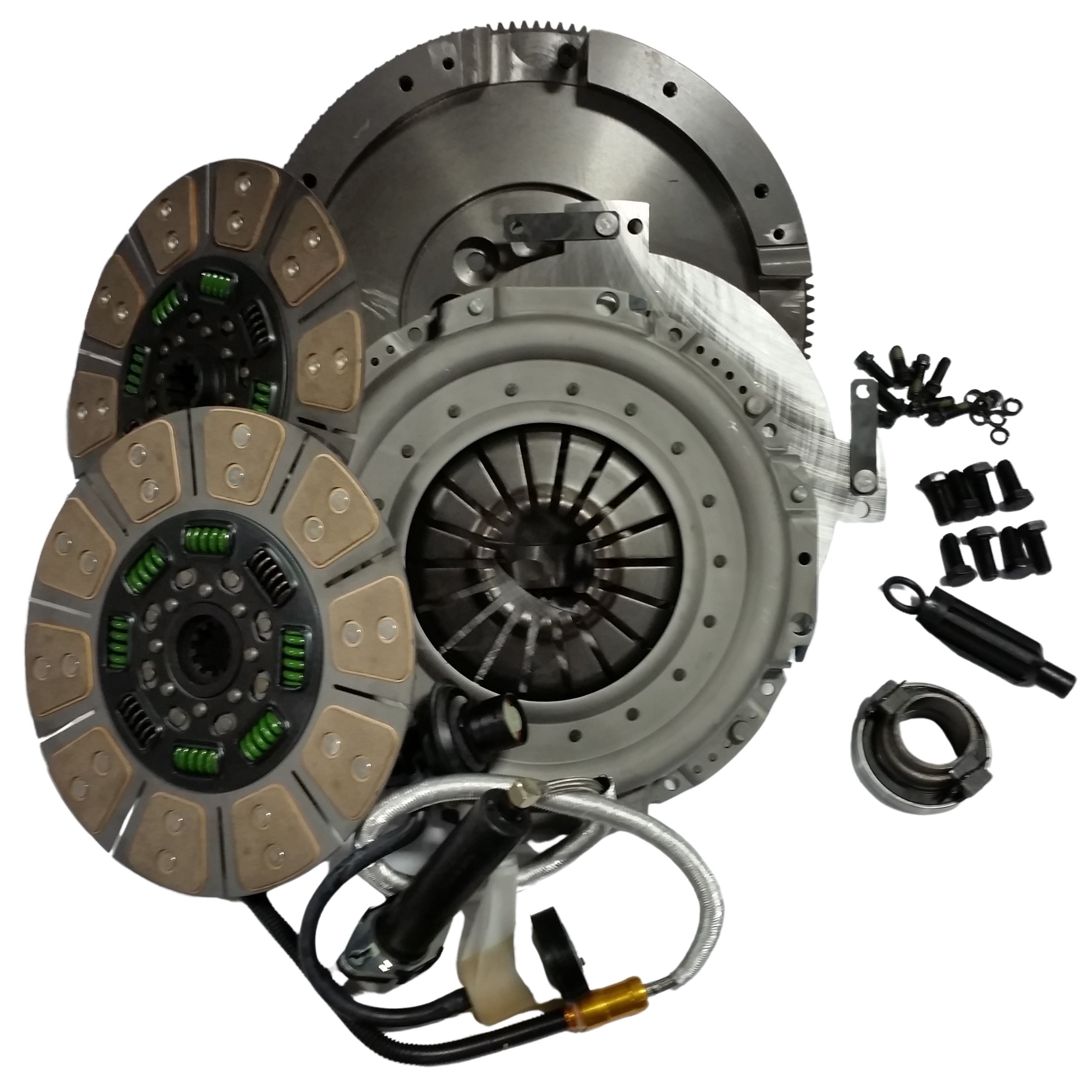 2006-2018 Cummins Ceramic Quiet Dual Disc Clutch Kit = 650HP/1200ft-lb (QG56DDSN)-Performance Clutches-Valair-Dirty Diesel Customs