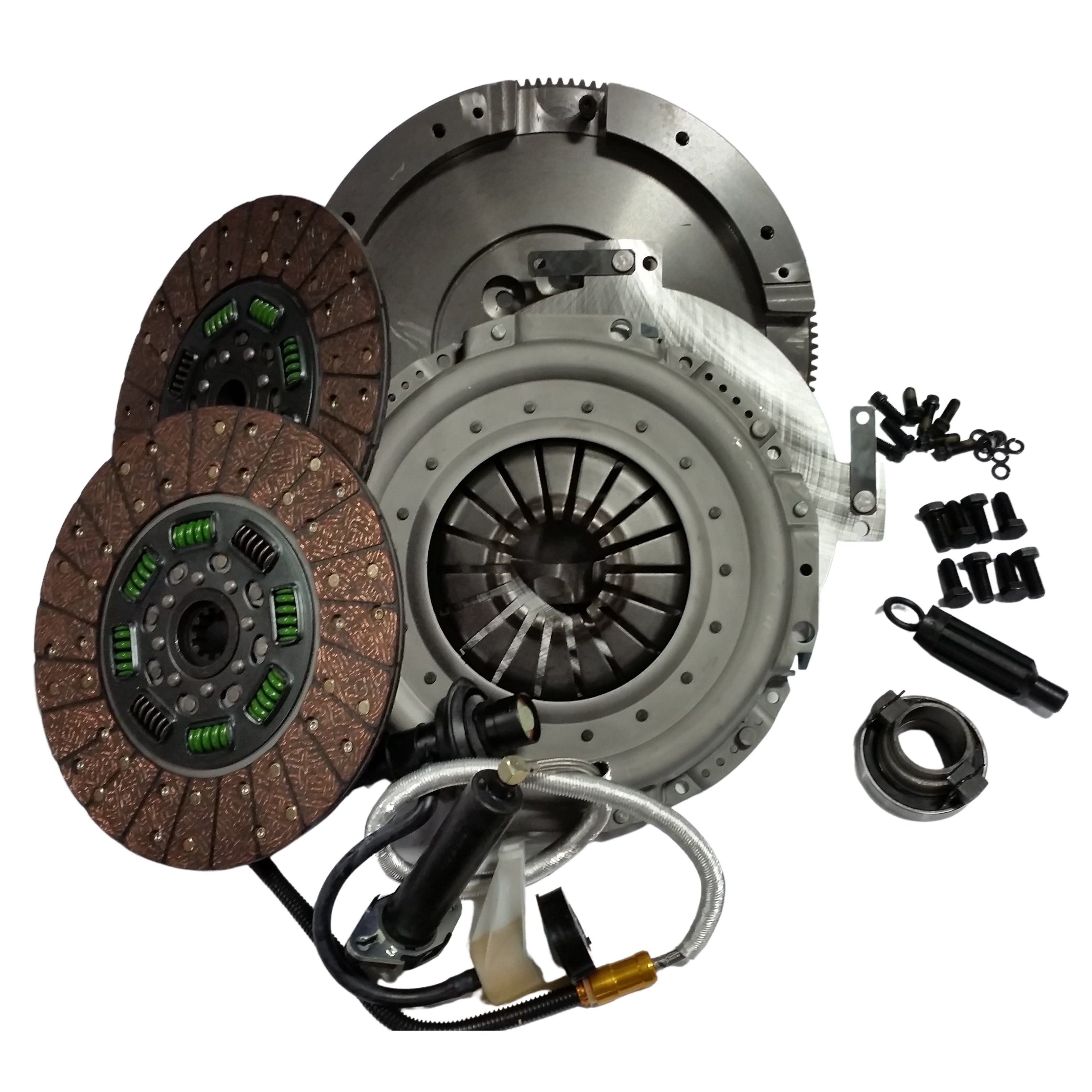 2006-2018 Cummins Organic Quiet Dual Disc Clutch Kit 550HP/1100ft-lb (QG56DDSN-ORG)-Performance Clutches-Valair-Dirty Diesel Customs