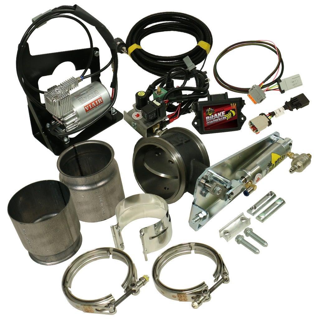 2007.5-2017 Cummins 4" Remote Mount Exhaust Brake w/ Compressor (1027344)-Exhaust Brake-BD Diesel-1027344-Dirty Diesel Customs