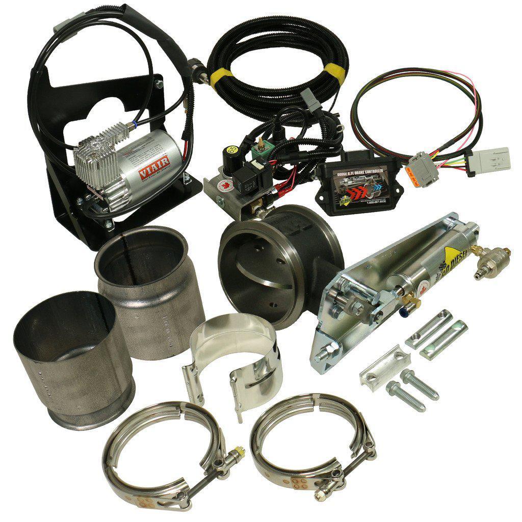 2007.5-2017 Cummins 5" Exhaust Brake Kit w/ Air Compressor (1027345)-Exhaust Brake-BD Diesel-Dirty Diesel Customs