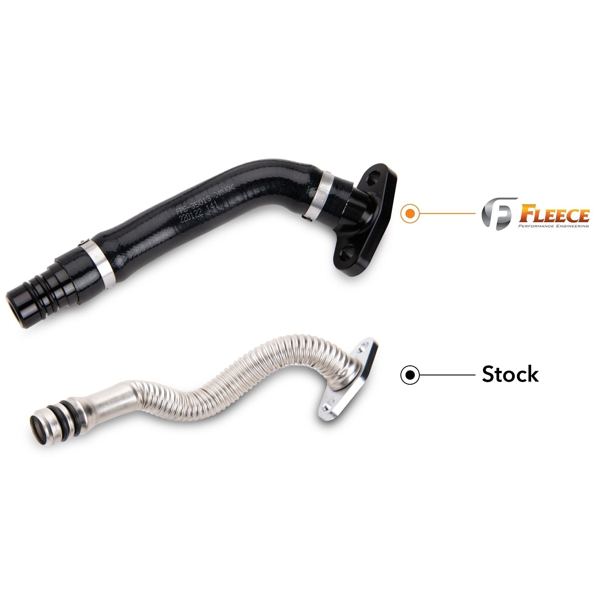 2007.5-2018 Cummins VGT Turbocharger Turbo Drain Tube Kit (FPE-CTDT-VGT-KIT)-Turbo Drain Tube Kit-Fleece Performance-Dirty Diesel Customs