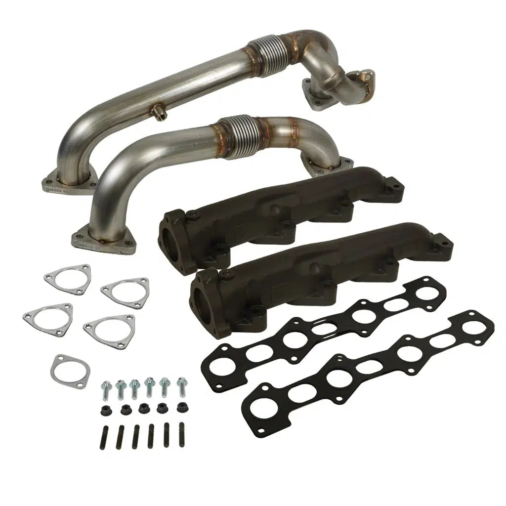 2008-2010 6.4L Powerstroke Exhaust Manifold w/ Up-Pipes (1041484)-Exhaust Manifold-BD Diesel-Dirty Diesel Customs