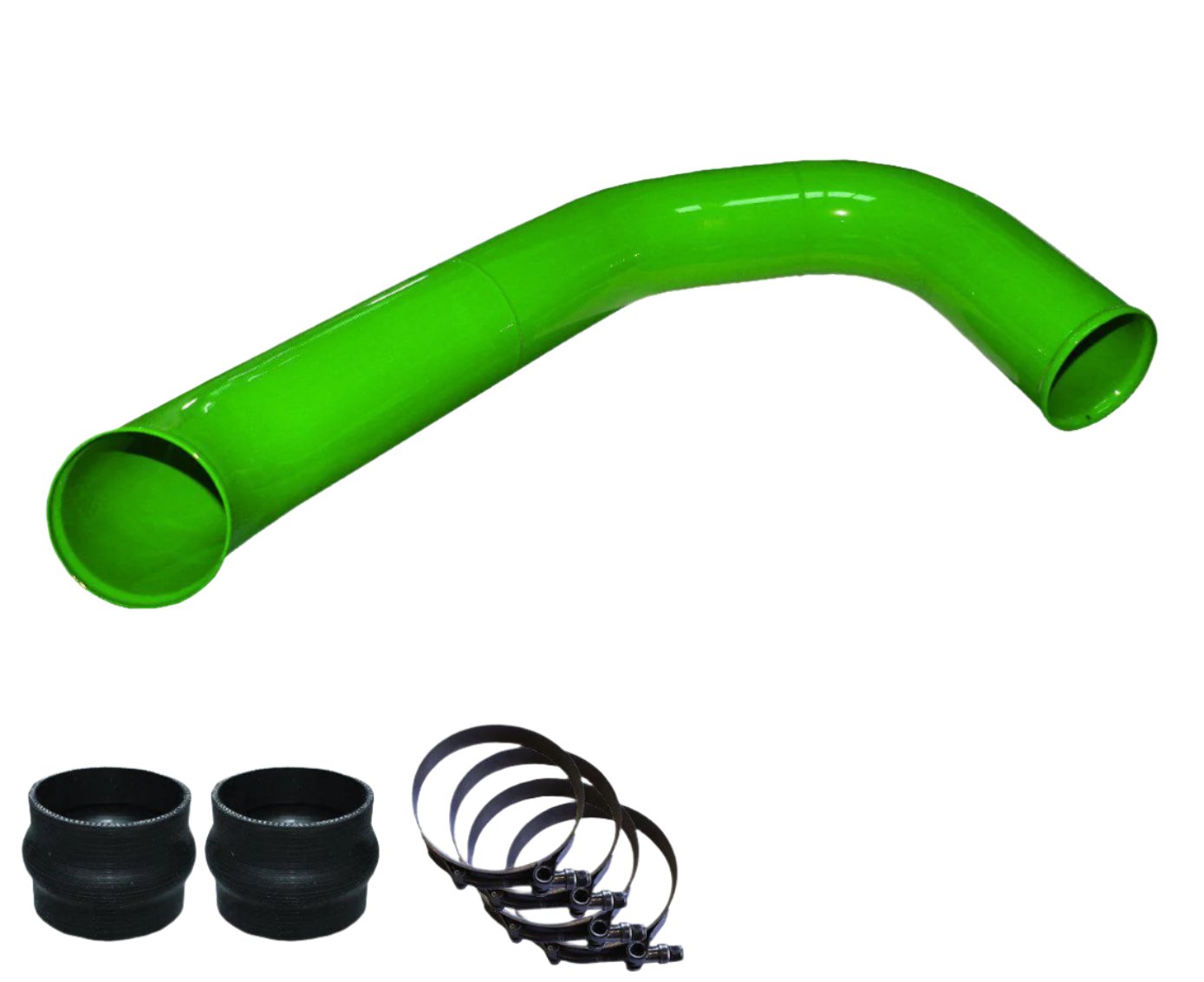 2008-2010 Powerstroke 3" Passenger Side Charge Tube (PFP0810BT)-Intercooler Piping-Pusher-PFP0810BT_G-Dirty Diesel Customs