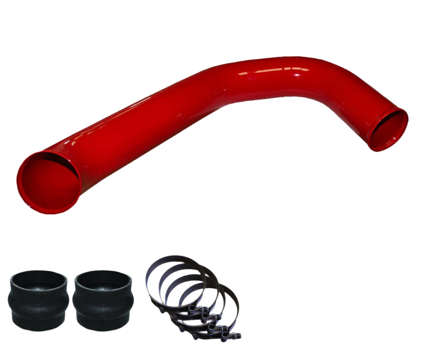 2008-2010 Powerstroke 3" Passenger Side Charge Tube (PFP0810BT)-Intercooler Piping-Pusher-PFP0810BT_R-Dirty Diesel Customs