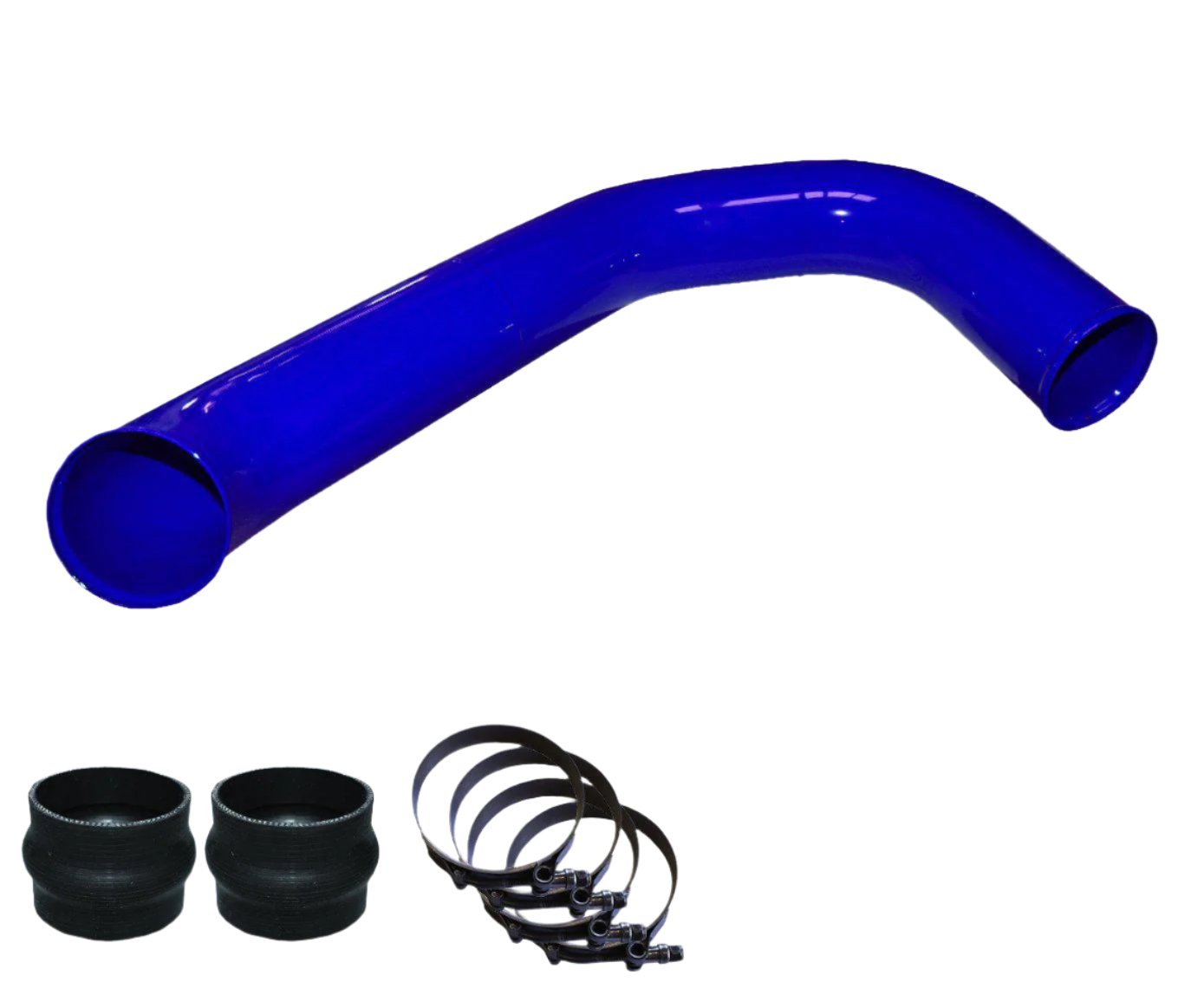 2008-2010 Powerstroke 3" Passenger Side Charge Tube (PFP0810BT)-Intercooler Piping-Pusher-PFP0810BT_U-Dirty Diesel Customs