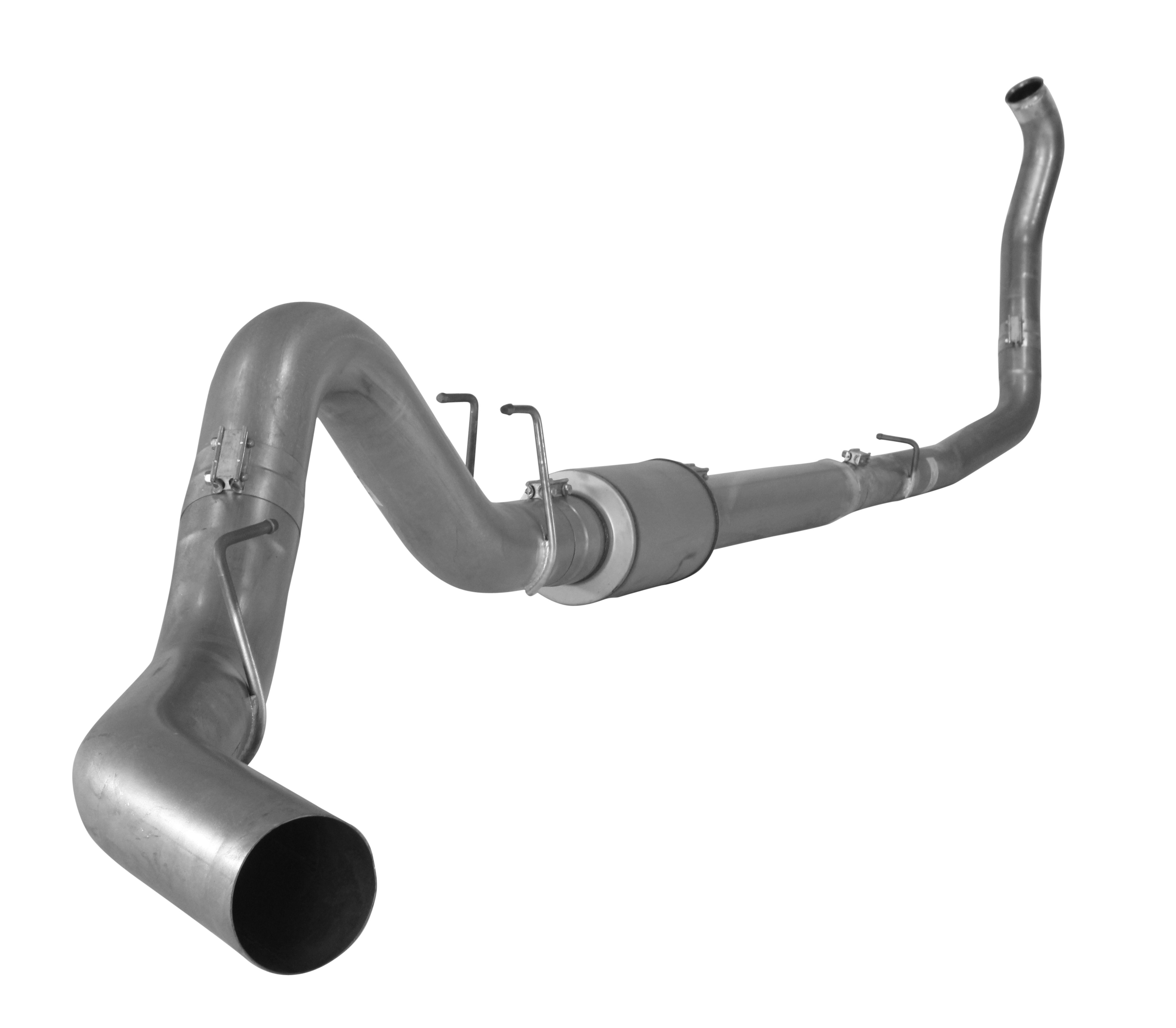 2008-2010 Powerstroke 4" Turbo Back Exhaust w/ Muffler (FLO 843NB)-Turbo Back Exhaust System-Flo-Pro-FLO-843NB-Dirty Diesel Customs