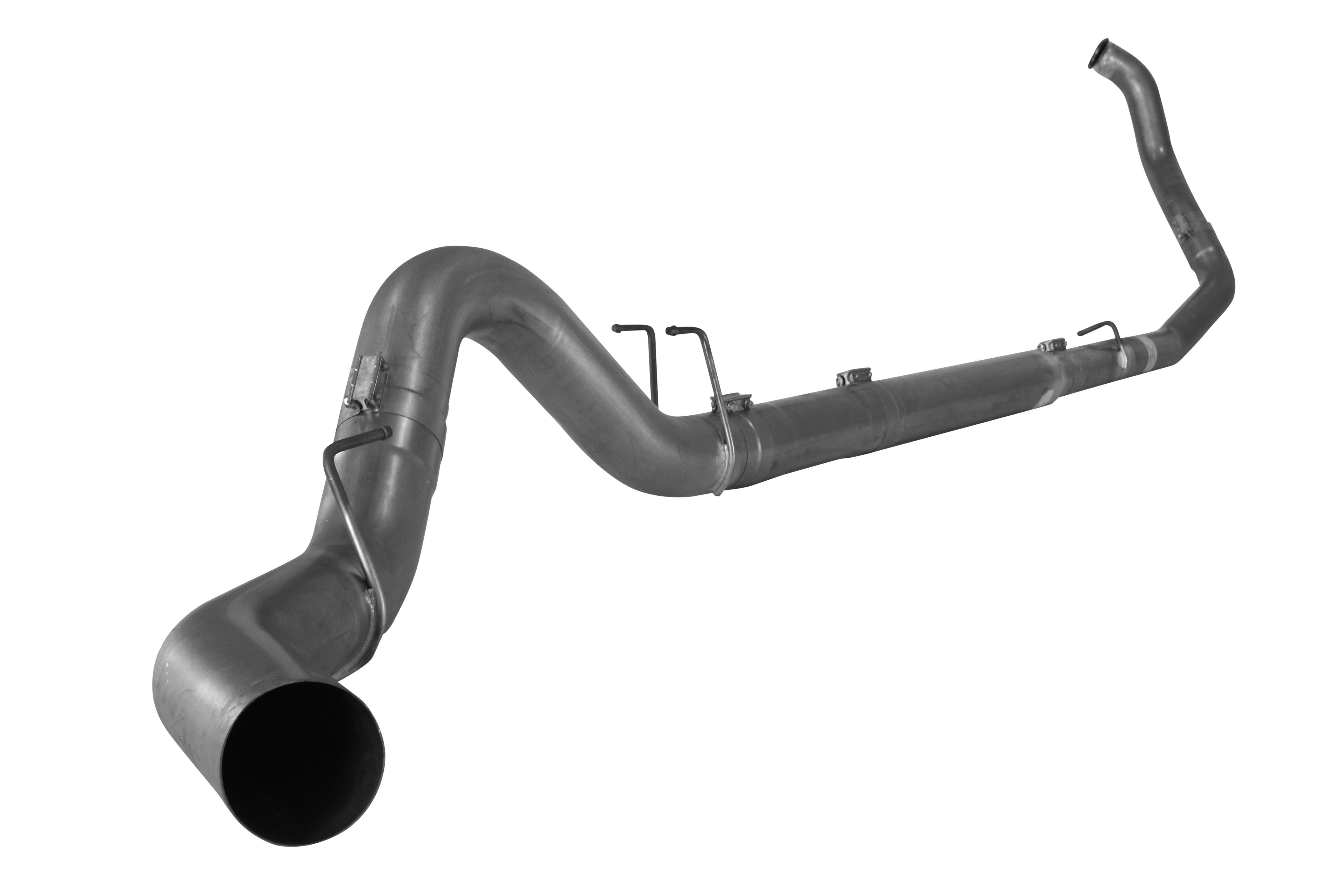 2008-2010 Powerstroke 5" Turbo Back Exhaust System - No Muffler (FLO 638NB)-Turbo Back Exhaust System-Flo-Pro-FLO-638NB-Dirty Diesel Customs