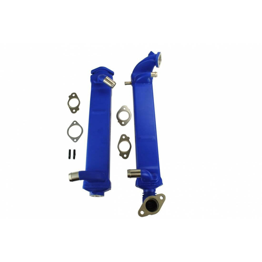 2008-2010 Powerstroke EGR Coolers - Blue (SD-6.4EGRCK-01-20-BLU)-EGR Cooler Kit-Sinister-Dirty Diesel Customs