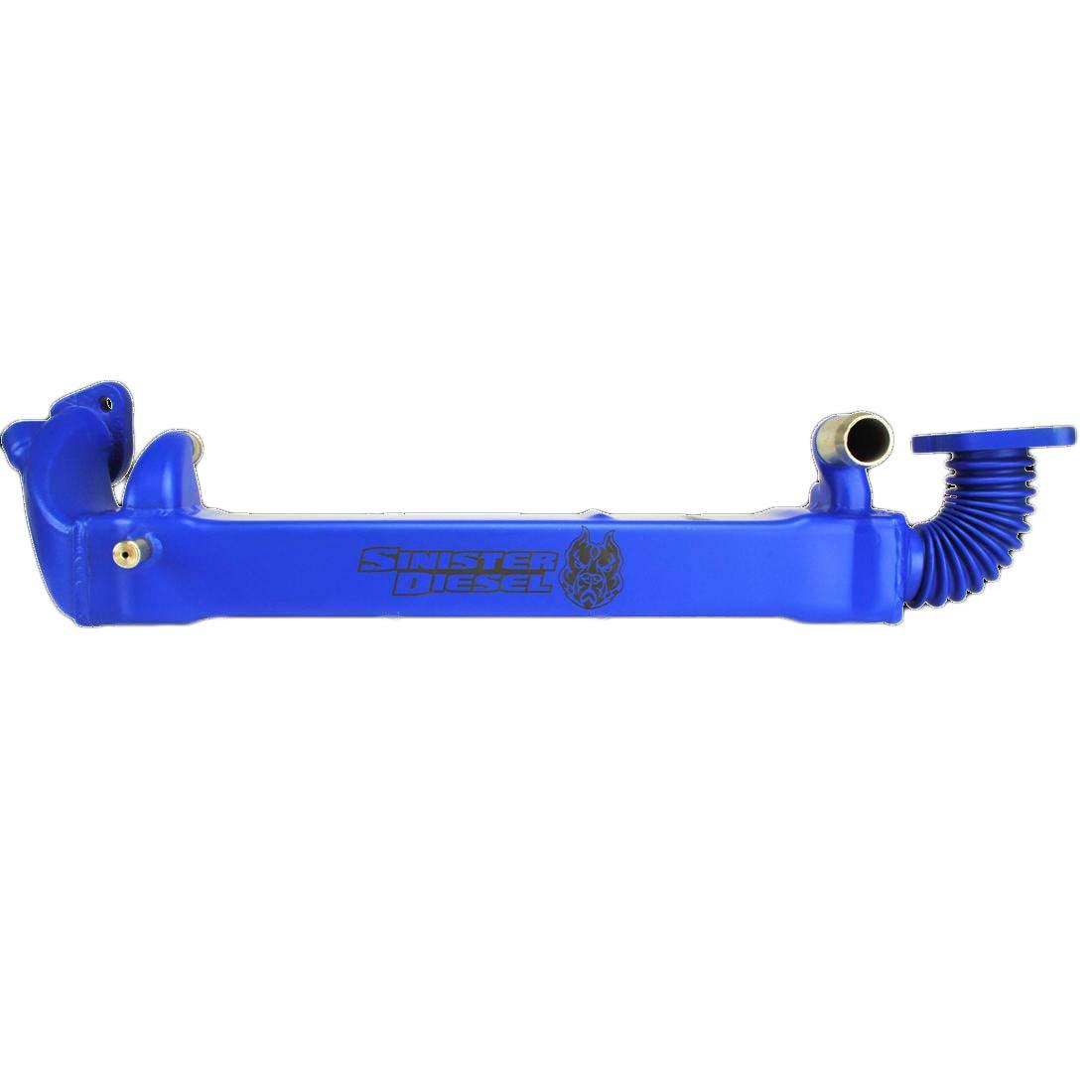 2008-2010 Powerstroke Vertical EGR Cooler - Blue (SD-6.4EGRV-01-20)-EGR Cooler Kit-Sinister-Dirty Diesel Customs