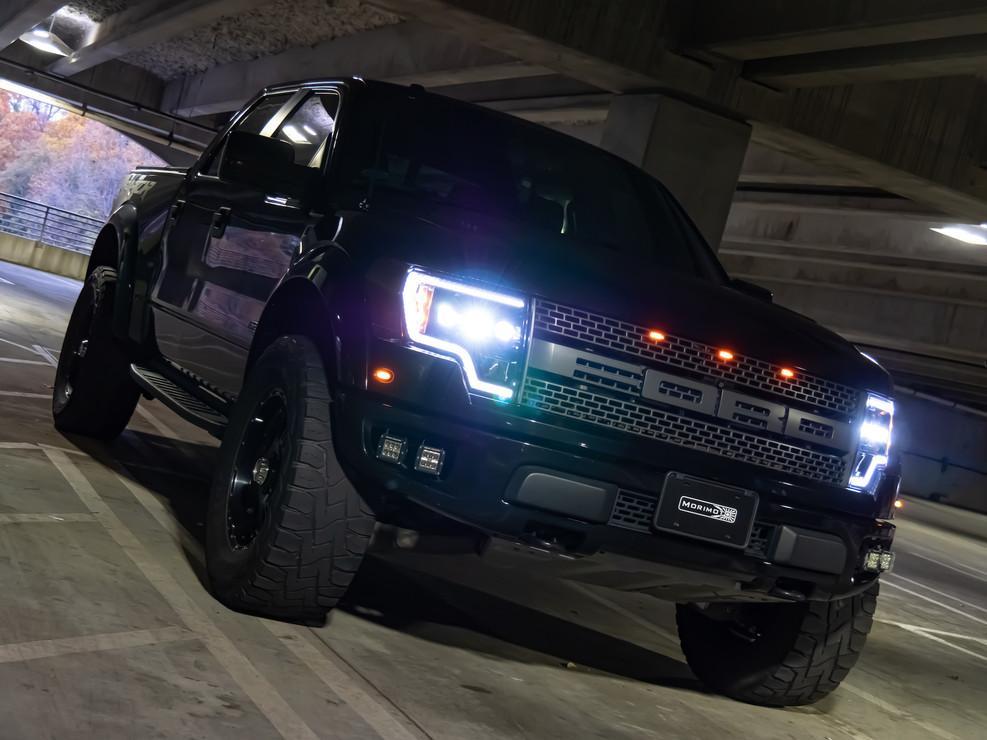 2009-2014 Ford F150 XB LED Black Headlights (LF506-ASM)-Headlights-Morimoto-LF506-ASM-Dirty Diesel Customs