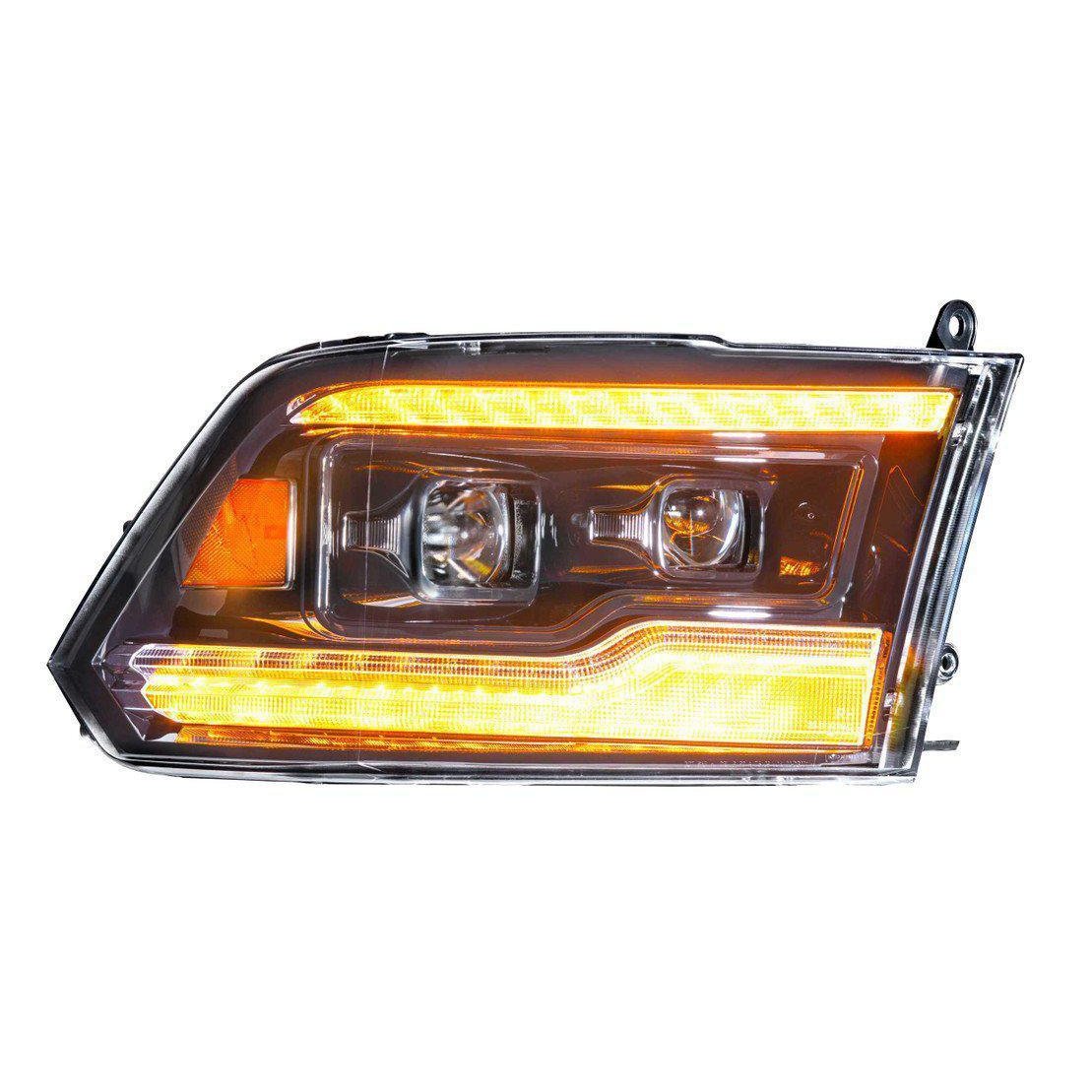 2009-2018 Cummins XB LED Amber Headlights (LF520-A-ASM)-Headlights-Morimoto-Dirty Diesel Customs