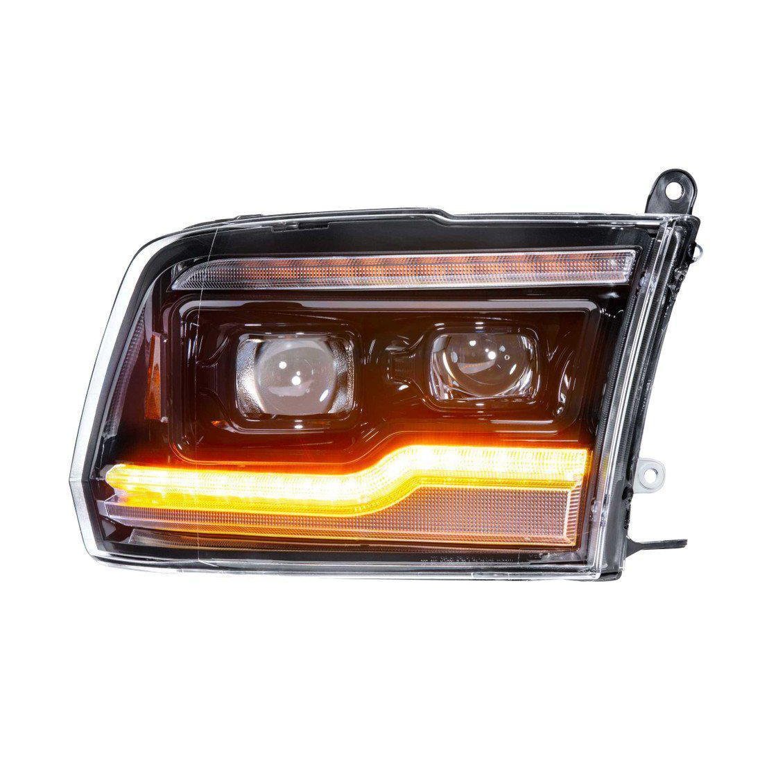 2009-2018 Cummins XB LED Amber Headlights (LF520-A-ASM)-Headlights-Morimoto-Dirty Diesel Customs