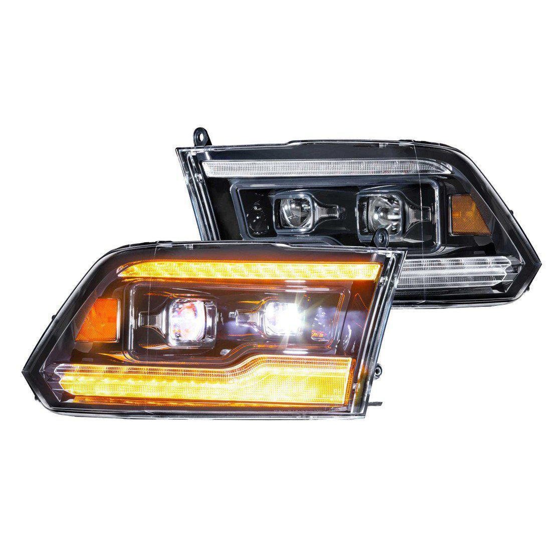 2009-2018 Cummins XB LED Amber Headlights (LF520-A-ASM)-Headlights-Morimoto-Dirty Diesel Customs