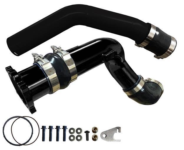 2011-2014 Powerstroke 3" Charge Tube Set w/ Throttle Valve Replacement (PFP1114KTR)-Intercooler Piping-Pusher-PFP1114KTR_K-Dirty Diesel Customs