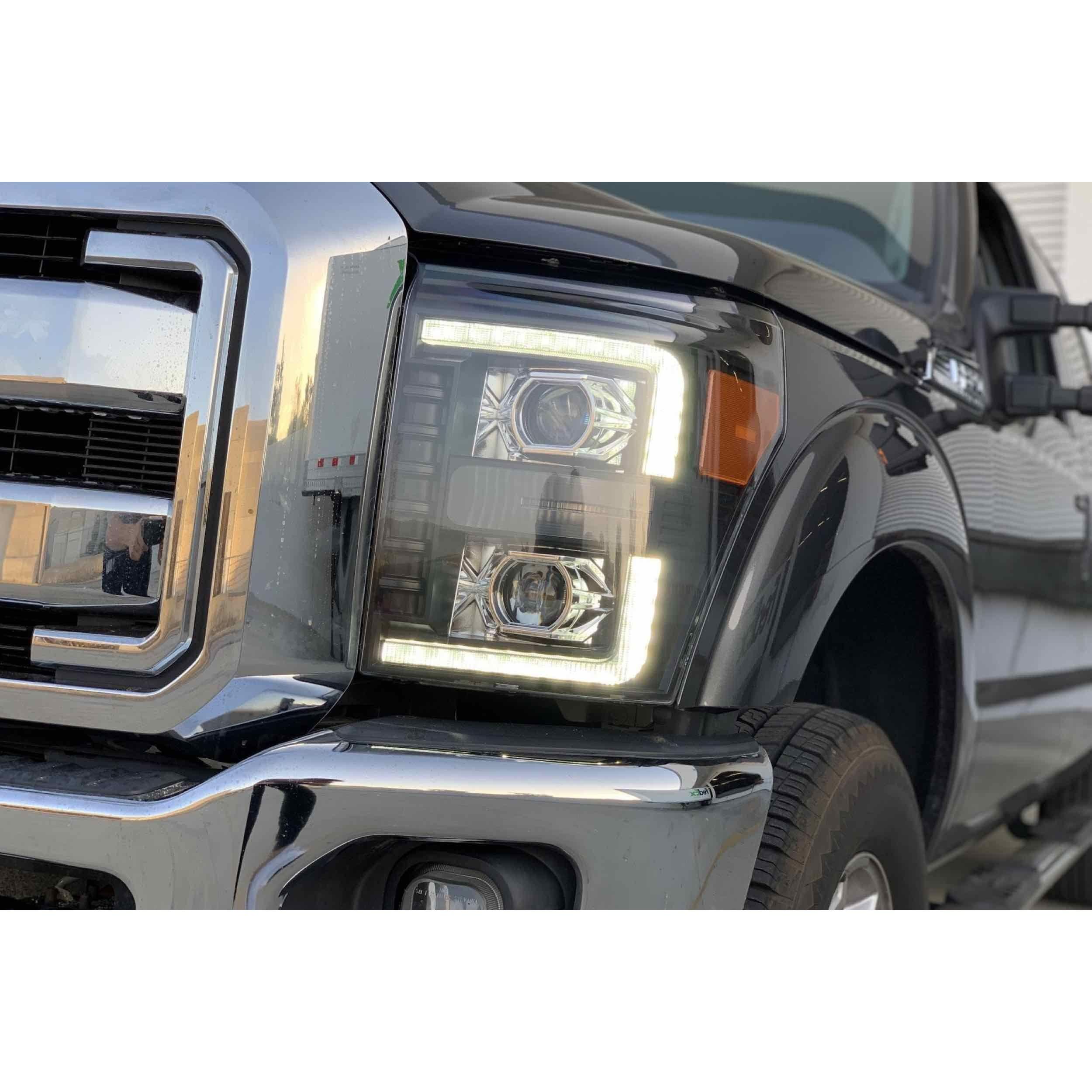 2011-2016 Powerstroke Luxx-Series LED Headlights (880143)-Headlights-AlphaRex-Dirty Diesel Customs