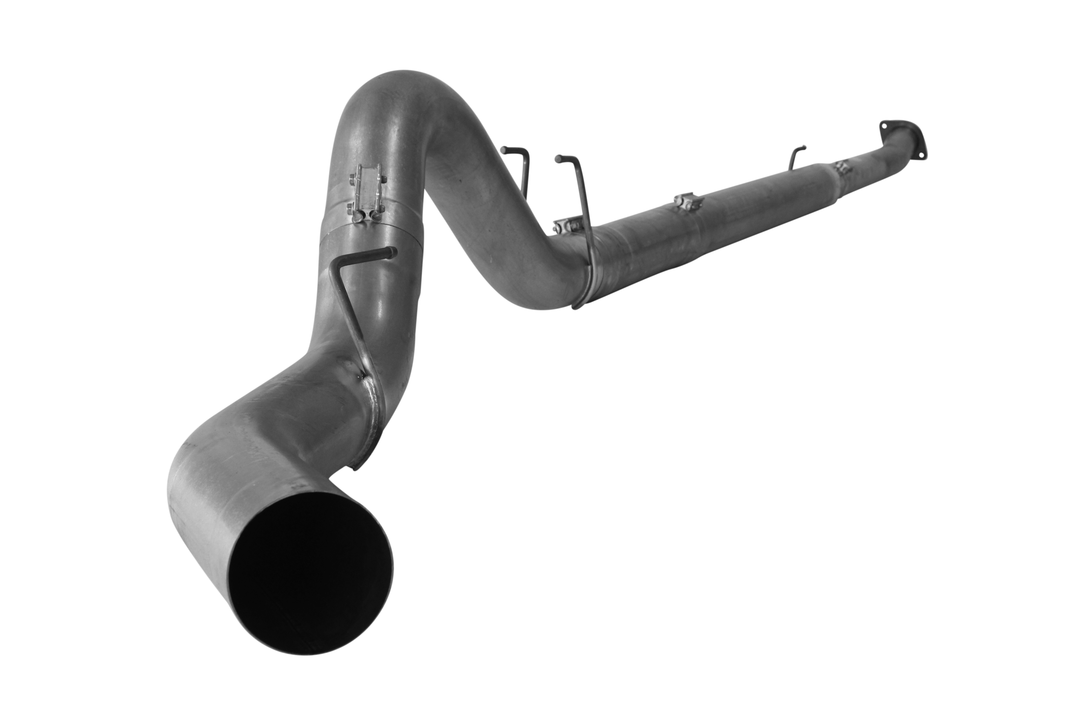 2011-2019 Powerstroke 5" Downpipe Back Exhaust - No Muffler (FLO 653NB)-Downpipe Back Exhaust System-Flo-Pro-FLO-653NB-Dirty Diesel Customs