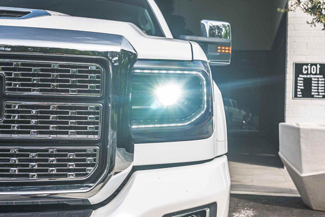 2014-2019 Duramax XB LED Black Headlights (LF544)-Headlights-Morimoto-Dirty Diesel Customs