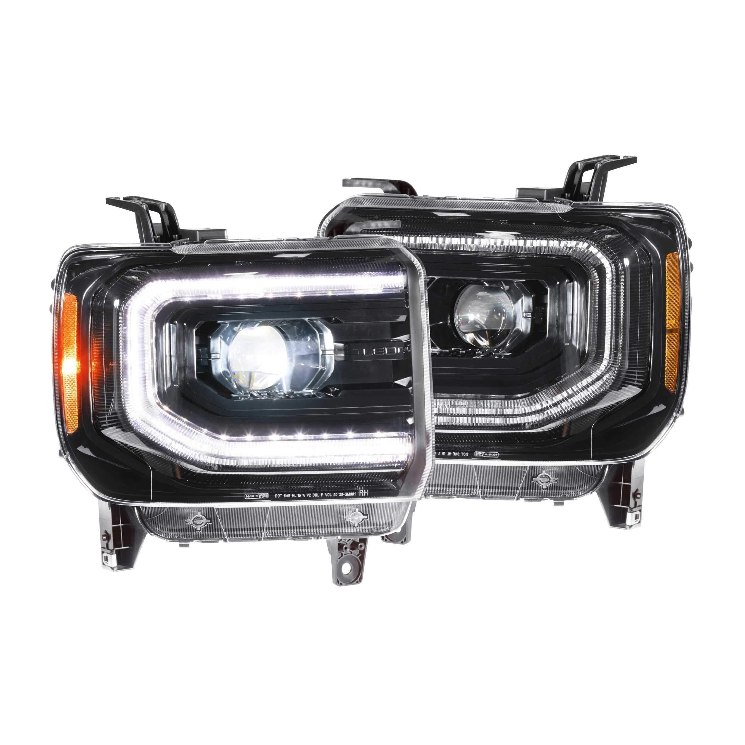 2014-2019 Duramax XB LED Black Headlights (LF544)-Headlights-Morimoto-Dirty Diesel Customs