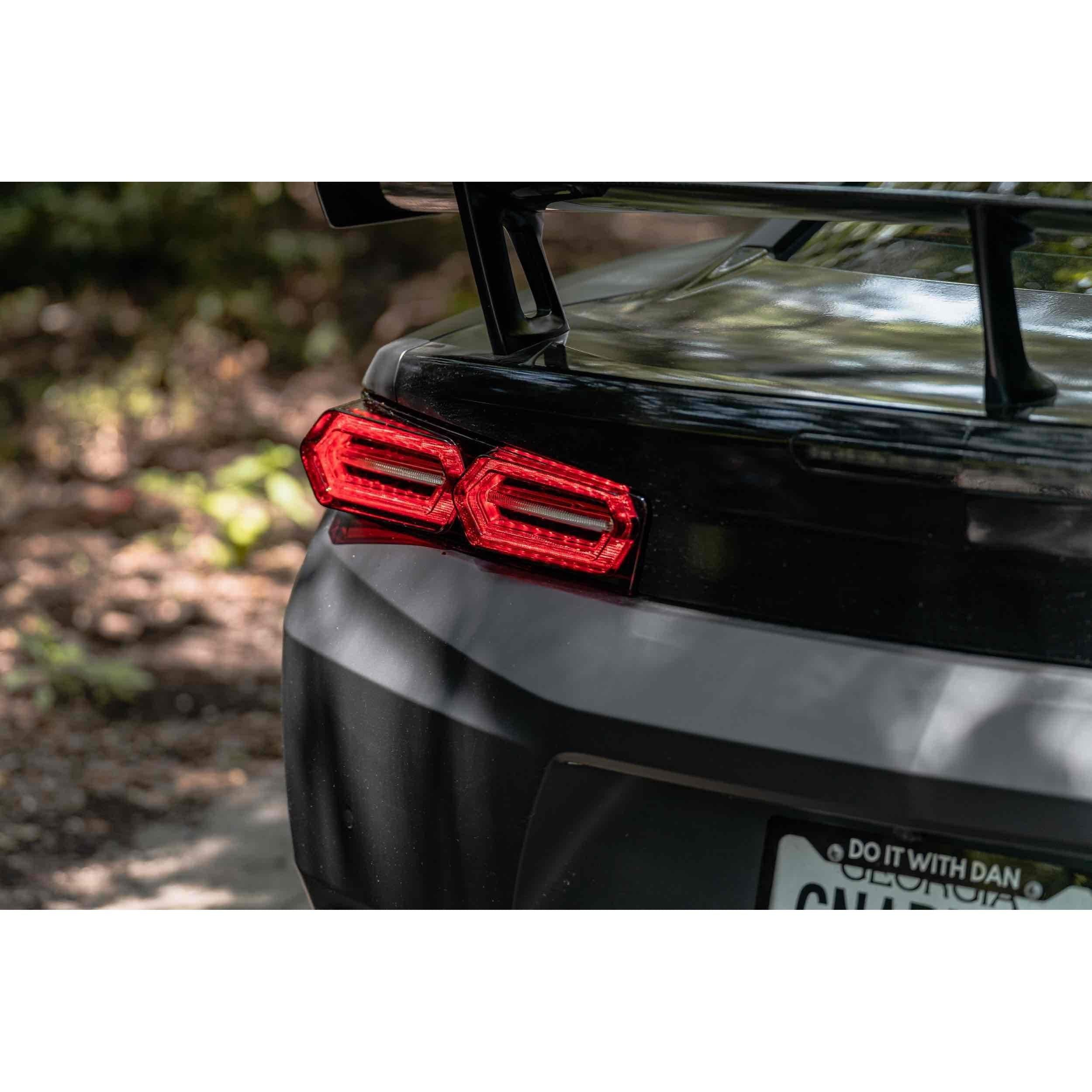 2016-2018 Chevrolet Camaro XB LED Smoked Tail Lights (LF404)-Tail Lights-Morimoto-LF404-Dirty Diesel Customs