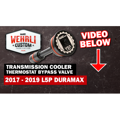 2017-2019 Duramax Transmission Cooler Thermostat Bypass (WCF100469)-Coolant Bypass Kit-Wehrli Custom Fabrication-Dirty Diesel Customs