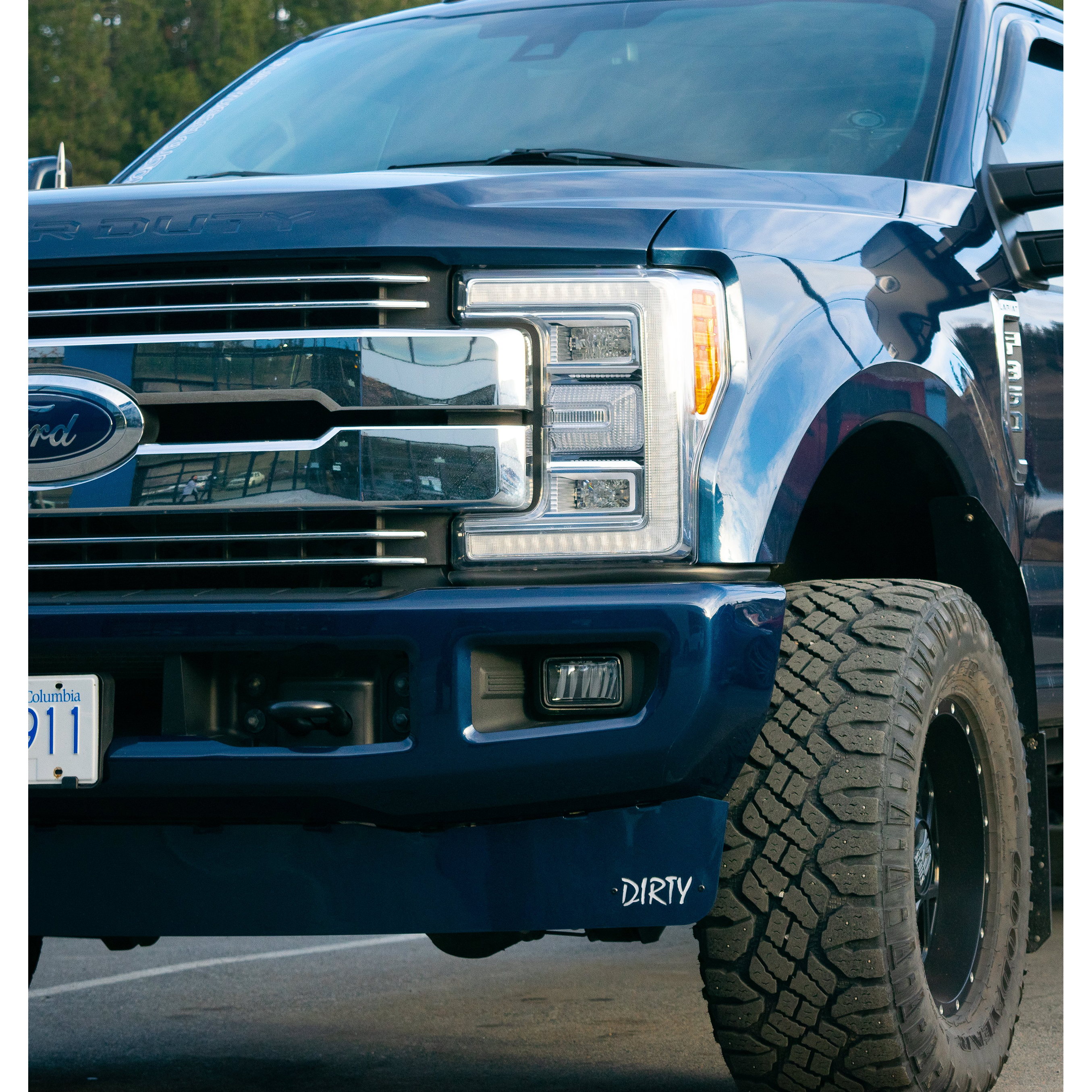 2017-2019 Powerstroke Dirty Front Valance (067-EXT-A017)-Front Valance-Dirty Diesel Customs-Dirty Diesel Customs