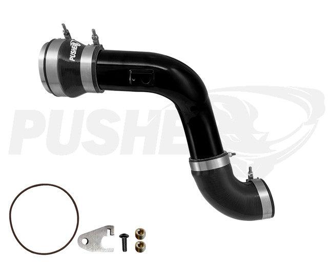 2017+ Powerstroke HD 3" Cold Side Charge Tube w/ Throttle Valve Adapter (PFP17XXBTA)-Intercooler Piping-Pusher-PFP17XXBTA_K-Dirty Diesel Customs