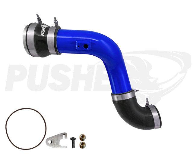 2017+ Powerstroke HD 3" Cold Side Charge Tube w/ Throttle Valve Adapter (PFP17XXBTA)-Intercooler Piping-Pusher-PFP17XXBTA_U-Dirty Diesel Customs