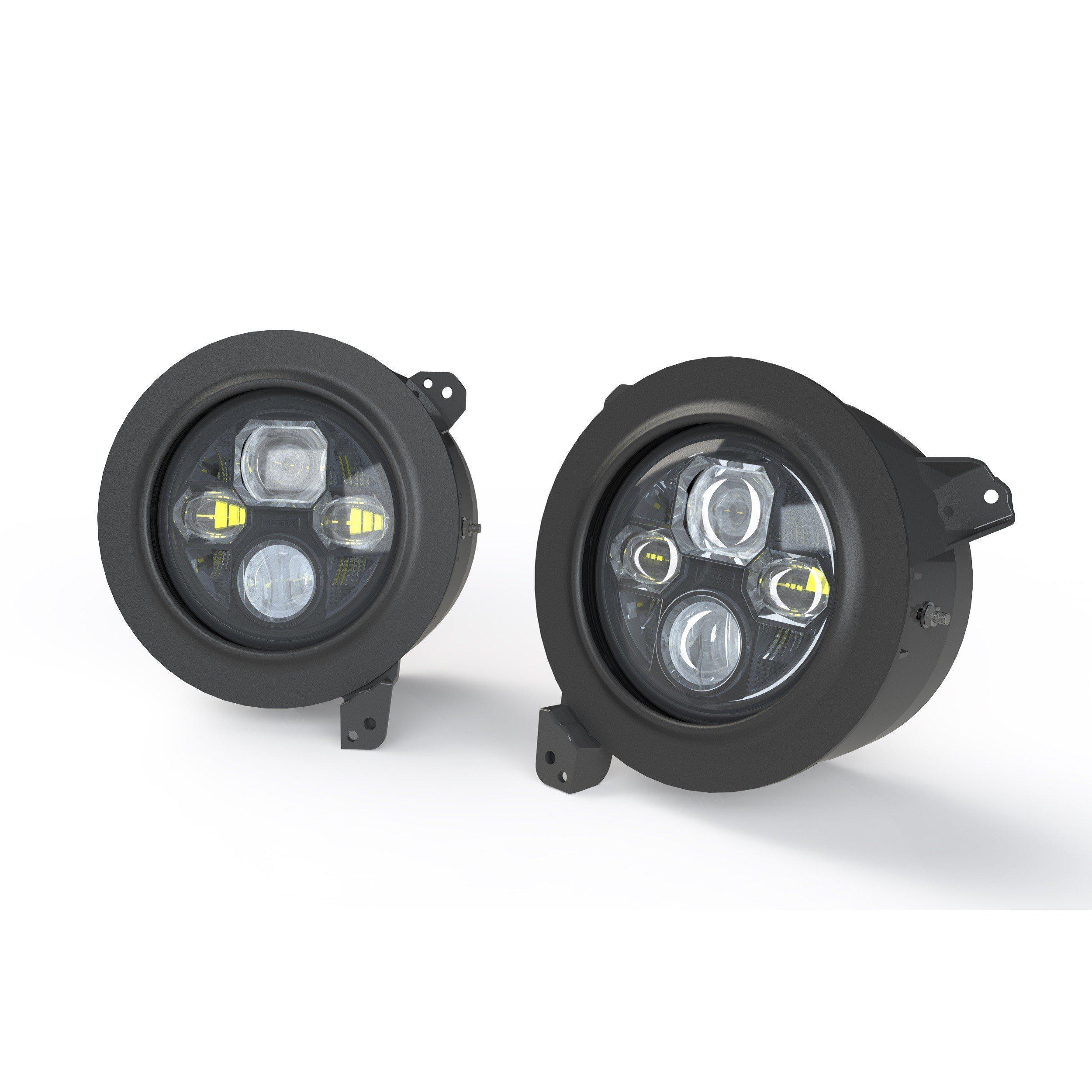 2018+ Jeep Wrangler JL 7" LED Headlight Adapters (LF630)-Headlight Adapters-Morimoto-LF630-Dirty Diesel Customs