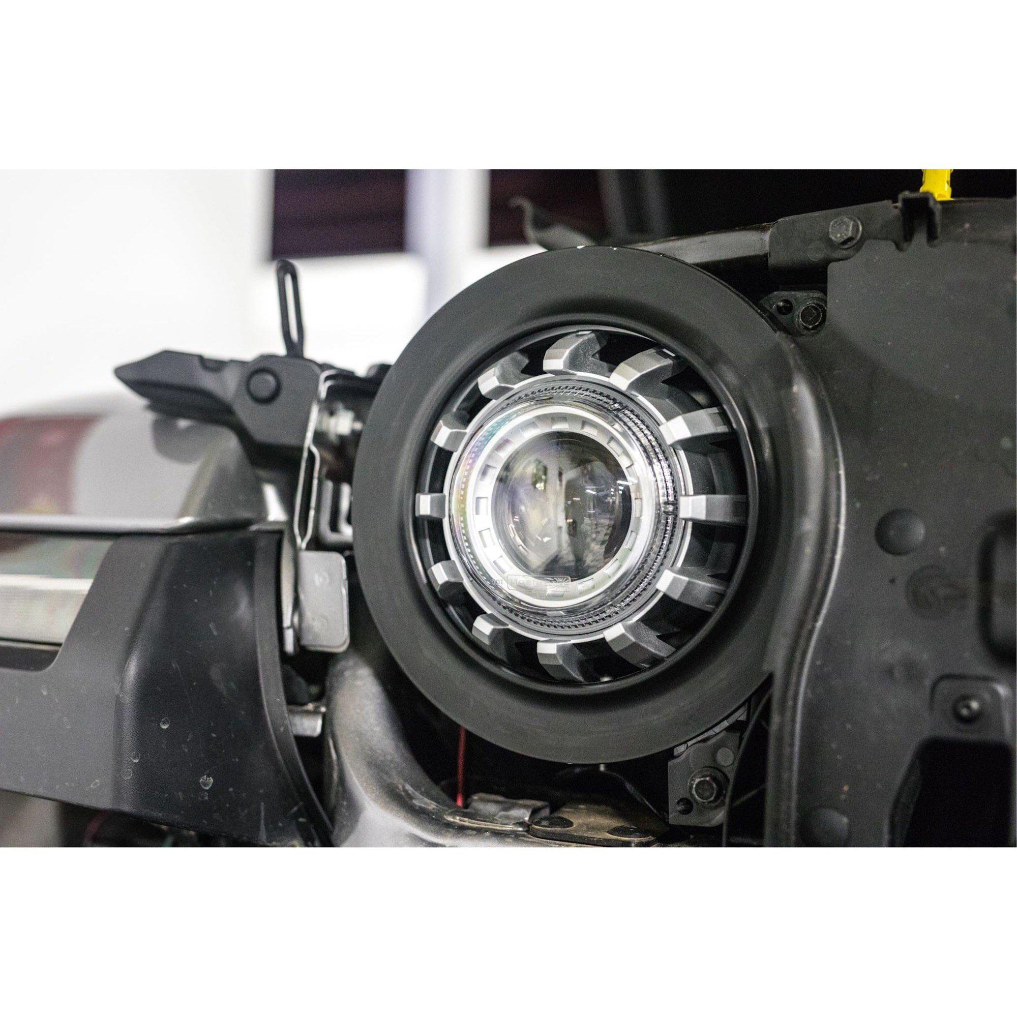 2018+ Jeep Wrangler JL 7" LED Headlight Adapters (LF630)-Headlight Adapters-Morimoto-LF630-Dirty Diesel Customs