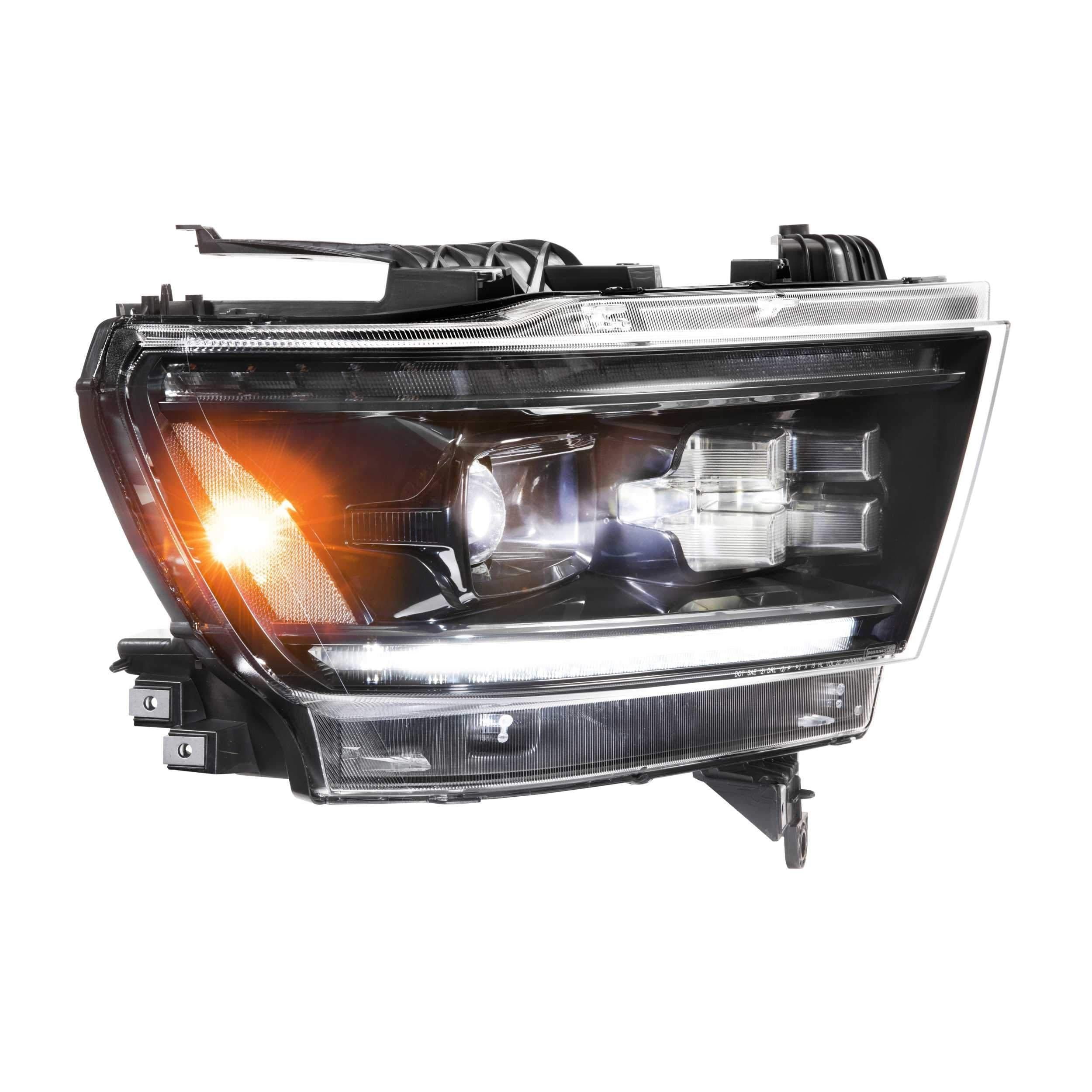 2019+ EcoDiesel XB LED Black Headlights (LF523)-Headlights-Morimoto-LF523-Dirty Diesel Customs