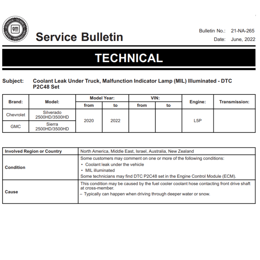 2020-2022 Duramax Coolant Line Saver (L5P-CHA-A089)-Coolant Line Saver-Dirty Diesel Customs-L5P-CHA-A089-Dirty Diesel Customs