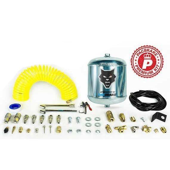 Universal ½ Gallon Premium Aluminum Air Tank Kit w/ Accessories (HP10266)-Air Tank-PACBRAKE-Dirty Diesel Customs