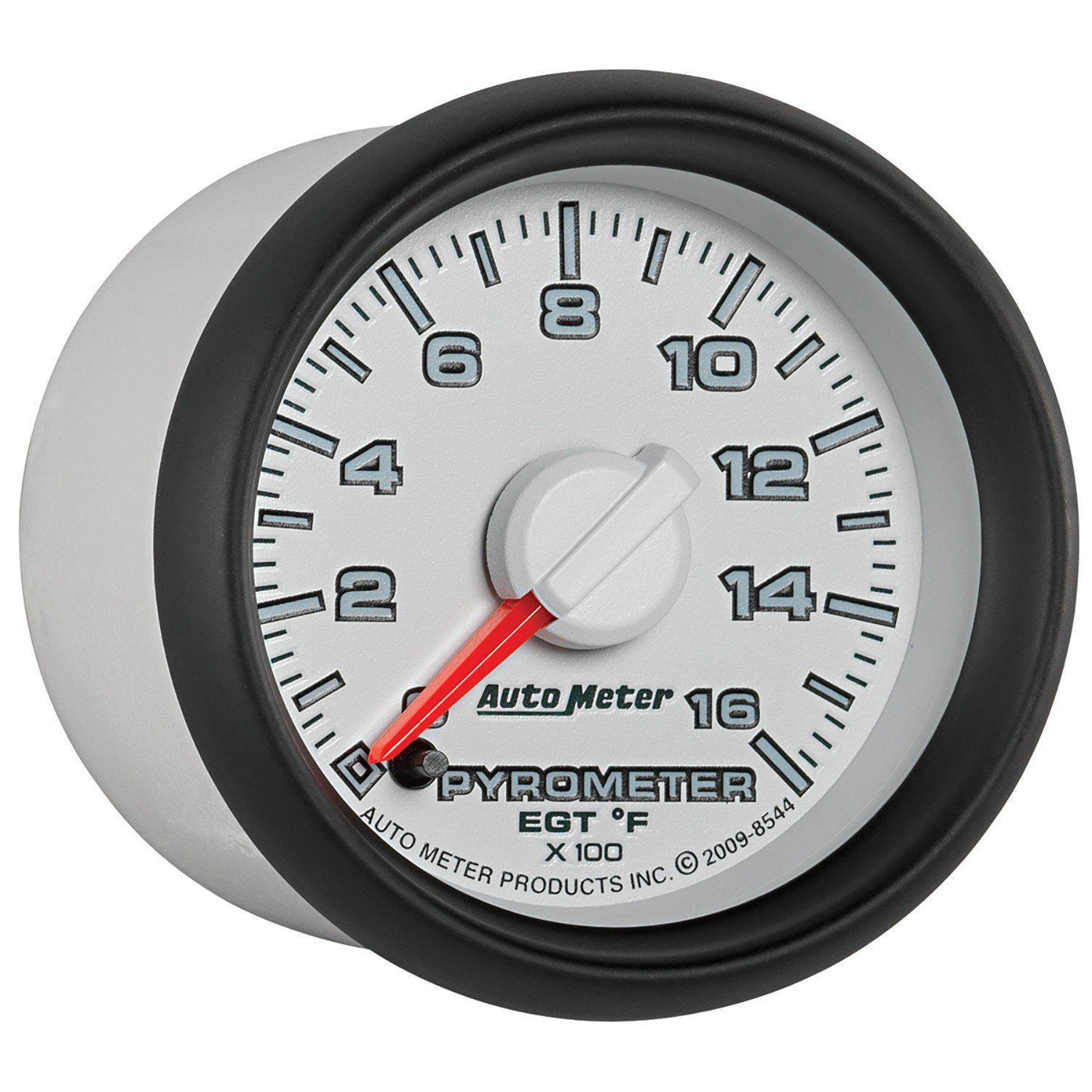 Universal 2-1/16" Pyrometer 0-1600°F Stepper Motor (8544)-Pyrometer-Autometer-8544-Dirty Diesel Customs