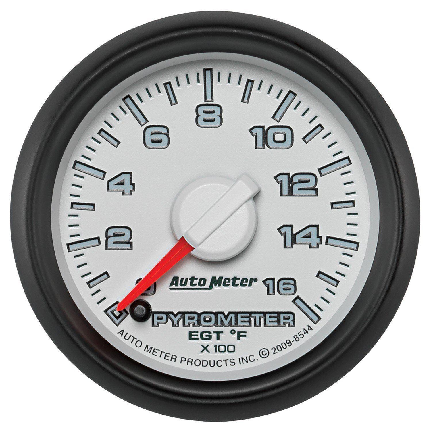 Universal 2-1/16" Pyrometer 0-1600°F Stepper Motor (8544)-Pyrometer-Autometer-Dirty Diesel Customs