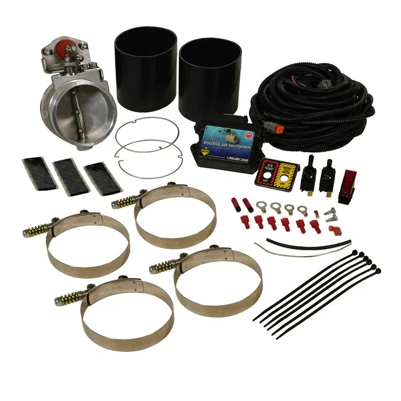 Universal 4" Positive Air Shut-Off w/Test Function/ Electronics (1036739)-Positive Air Shut-Off-BD Diesel-1036739-Dirty Diesel Customs